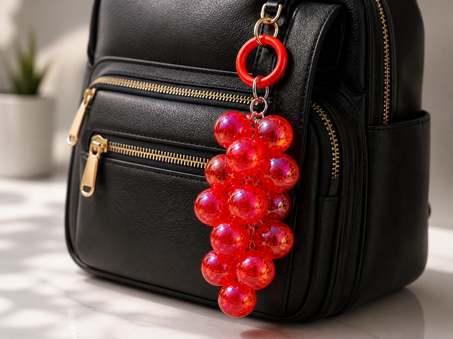 Fashion Grape Pendant Keychain