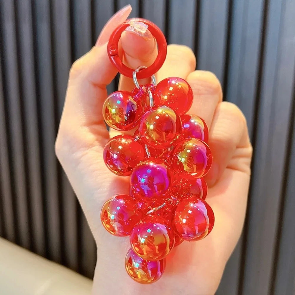 Fashion Grape Pendant Keychain